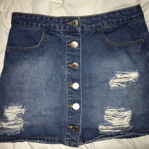 Barely Worn Forever 21 Jean Skirt